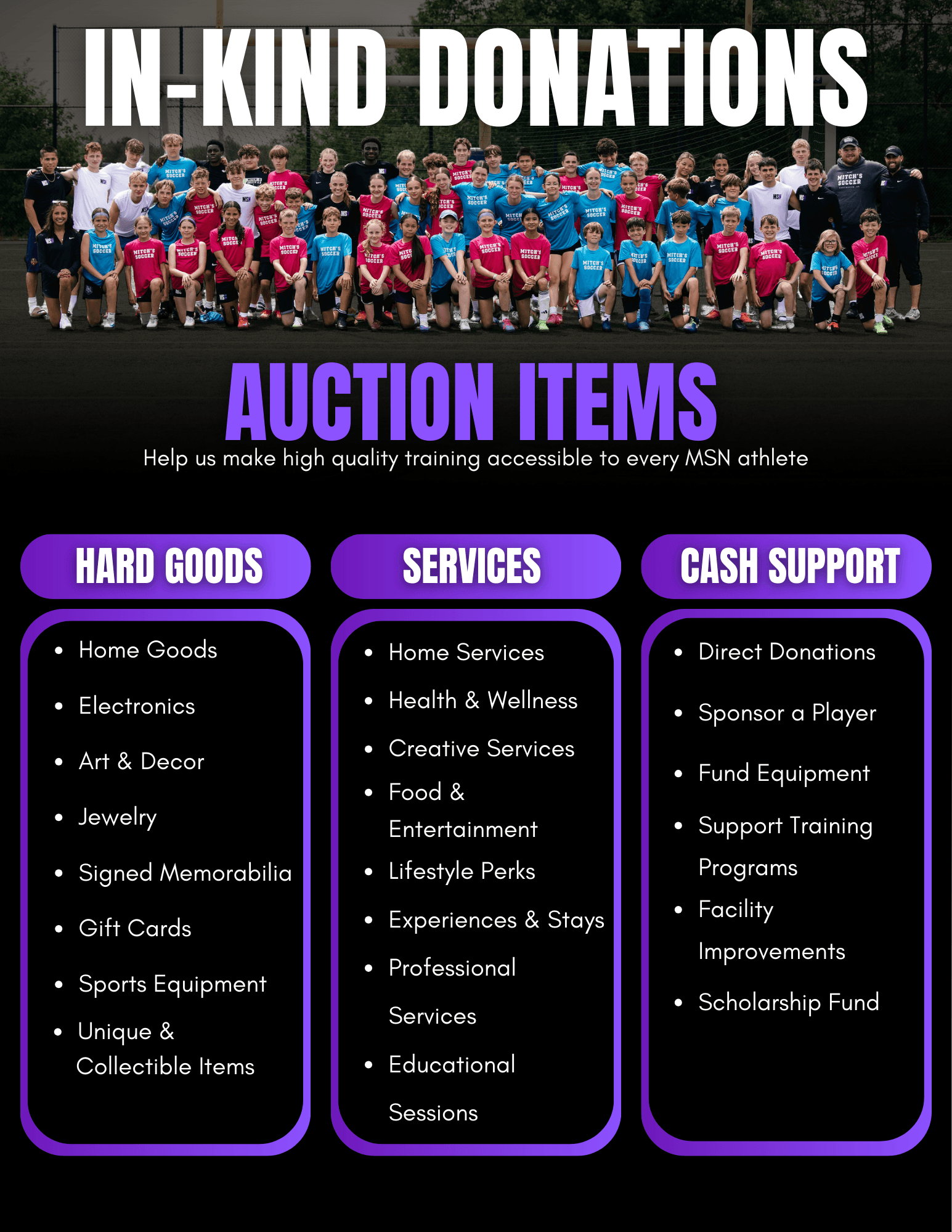 MSN In-Kind Donations